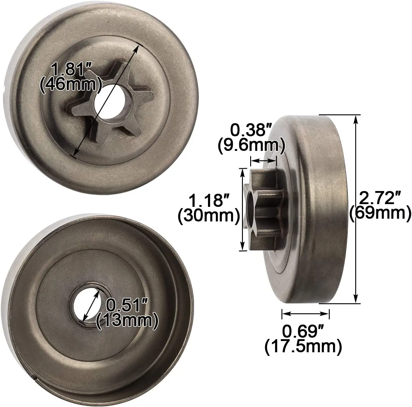 FATCOOL подшипник ствола бензиновой цепной пилы 3/8 6T с электронным зажимом со