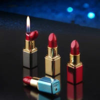 originality interest play girl student lipstick lighter personality inflation flame lighter lighte