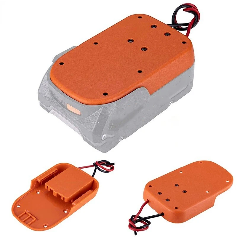 

Power Wheels Adapter for Ridgid AEG 18V Hyper Li-Ion Battery DIY Dock Power Connector Battery Converter Rigid 12 Gauge Robotics