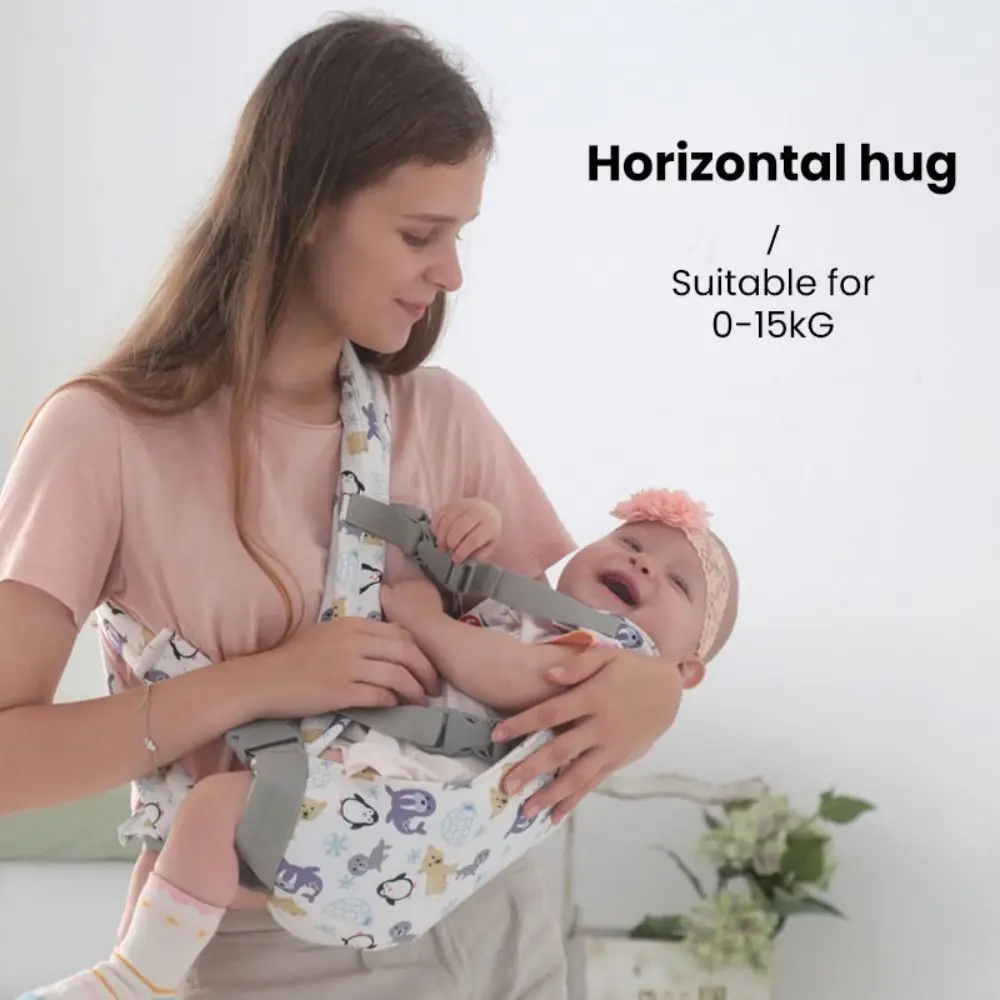 Рюкзак-кенгуру для новорожденных из хлопка и сетчатой ткани