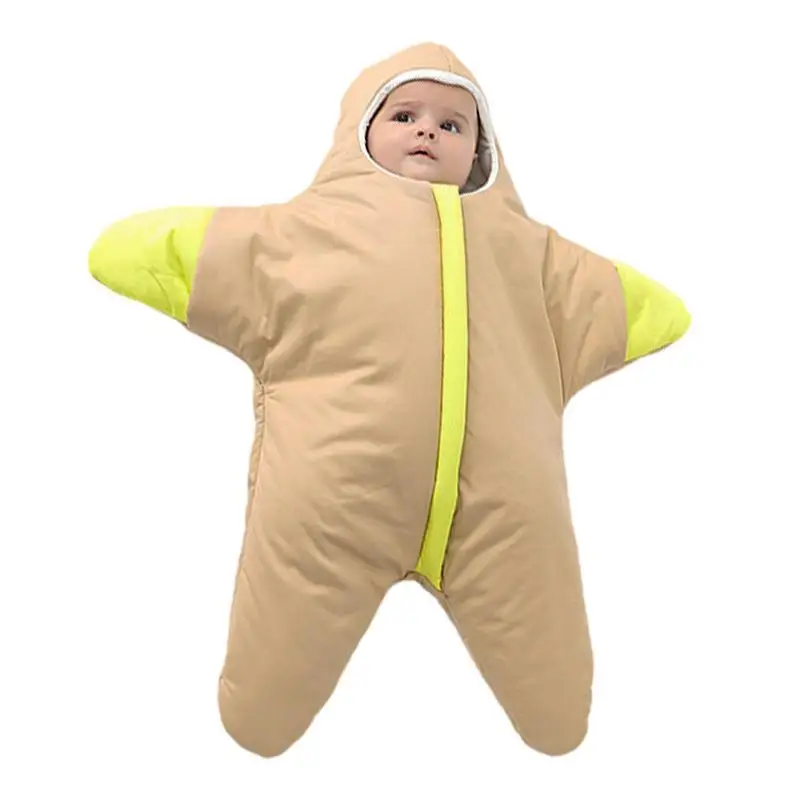 

Baby Sleeping Bag Starfish Wearable Blankets Lightweight Breathable Swaddle Transition Wearable Blanket Wrap For Newborns