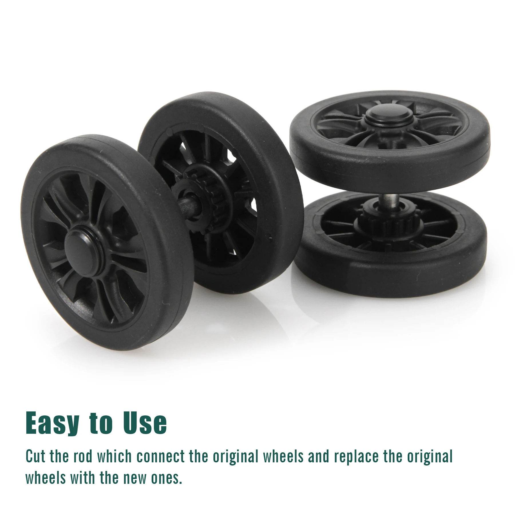 4 шт./компл. колеса для багажа с винтовым колесиком сменный чемодан на колесиках