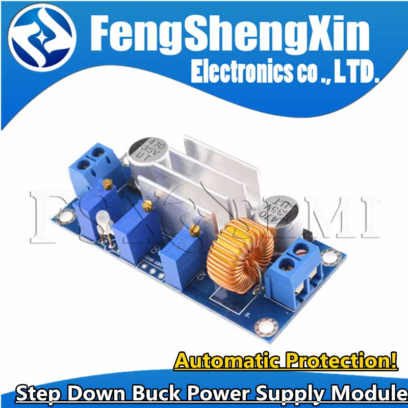

1pcs/lot 5A Max DC-DC XL4005 Step Down Buck Power Supply Module Adjustable CC/CV Lithium Charge Board for Arduino