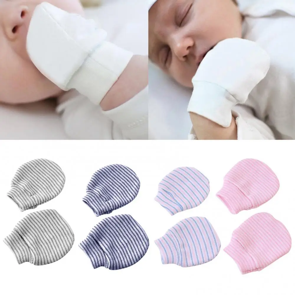 

Autumn Winter Cotton Anti-scratch Unisex Newborn 0-3 Months Old Baby Gloves