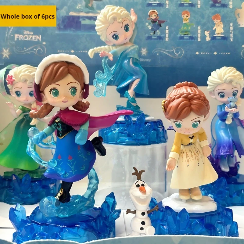 Новая серия Disney Frozen Magic Series загадочная слепая коробка игрушки милые мини-фигурки
