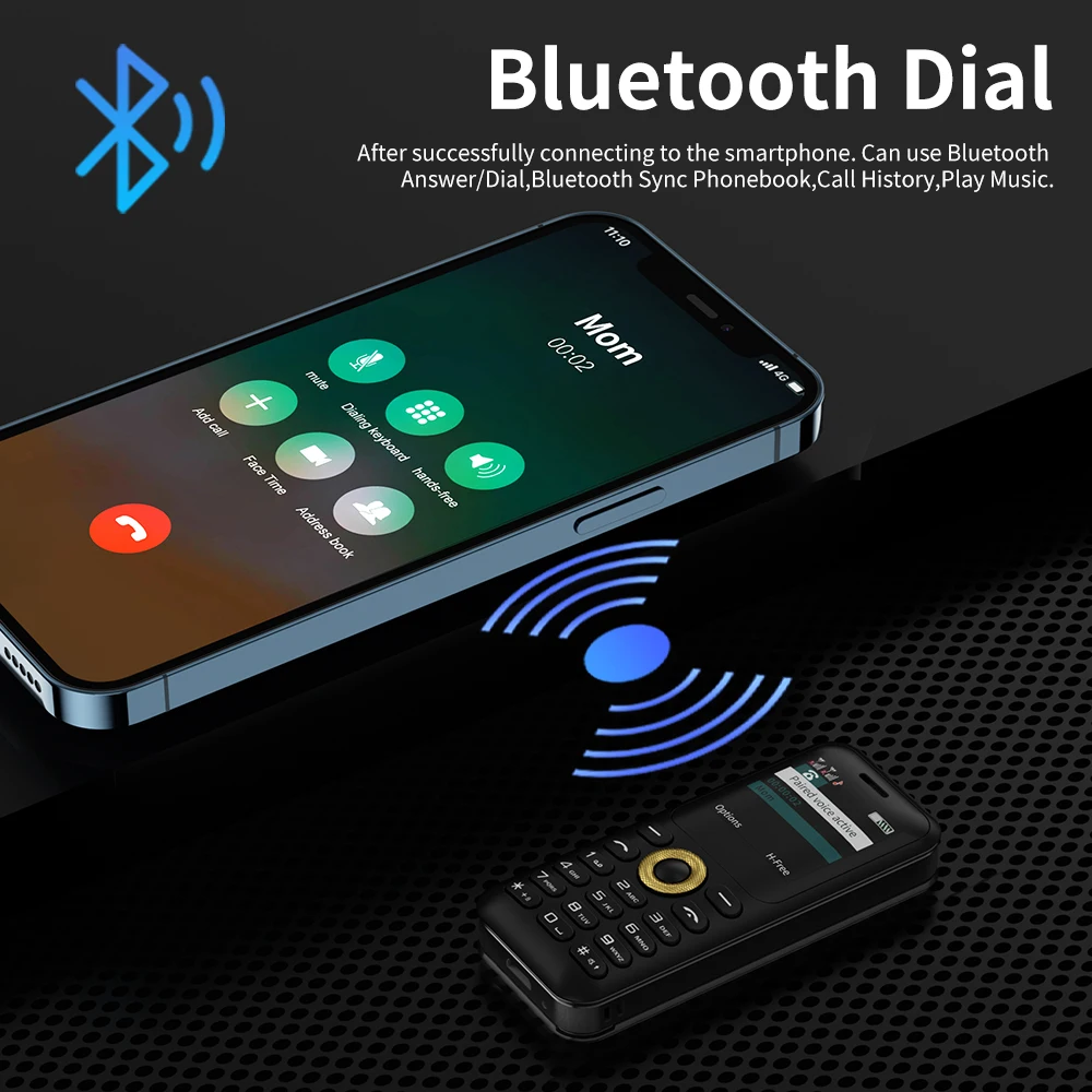 SERVO L8 Самый маленький телефон GSM Magic Записи голосовых звонков Черный список FM Bluetooth
