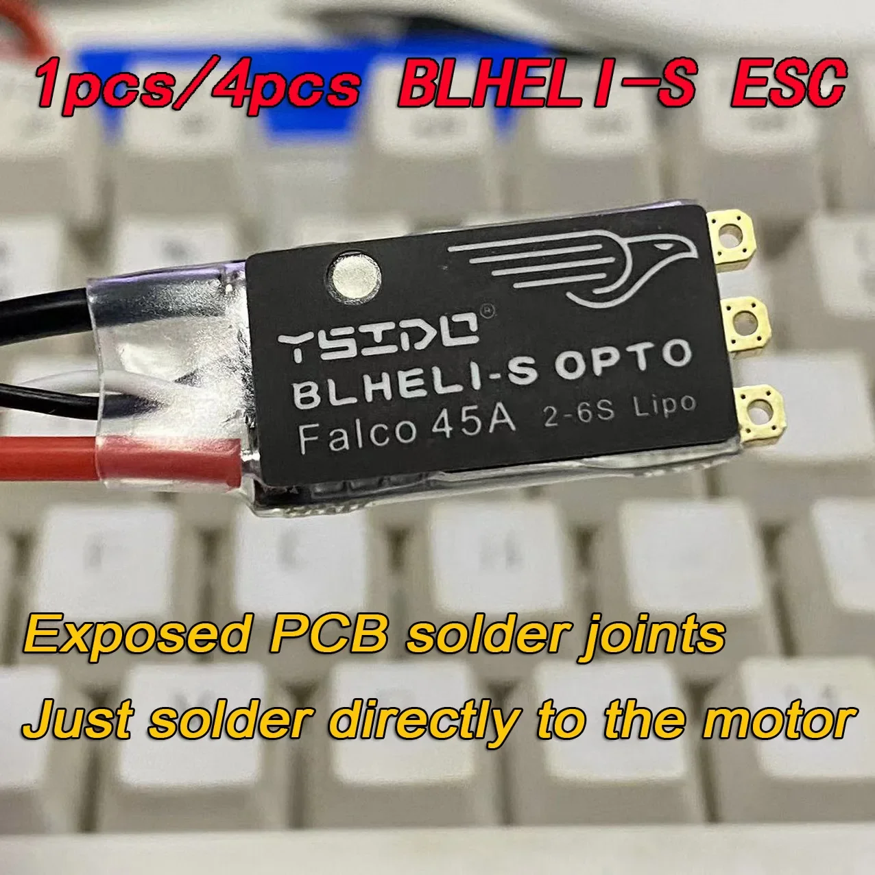 TIMEA Falco 35A 45A blheli _ S ESC 2-6S Lipo бесщеточный электронный контроллер со стандартной