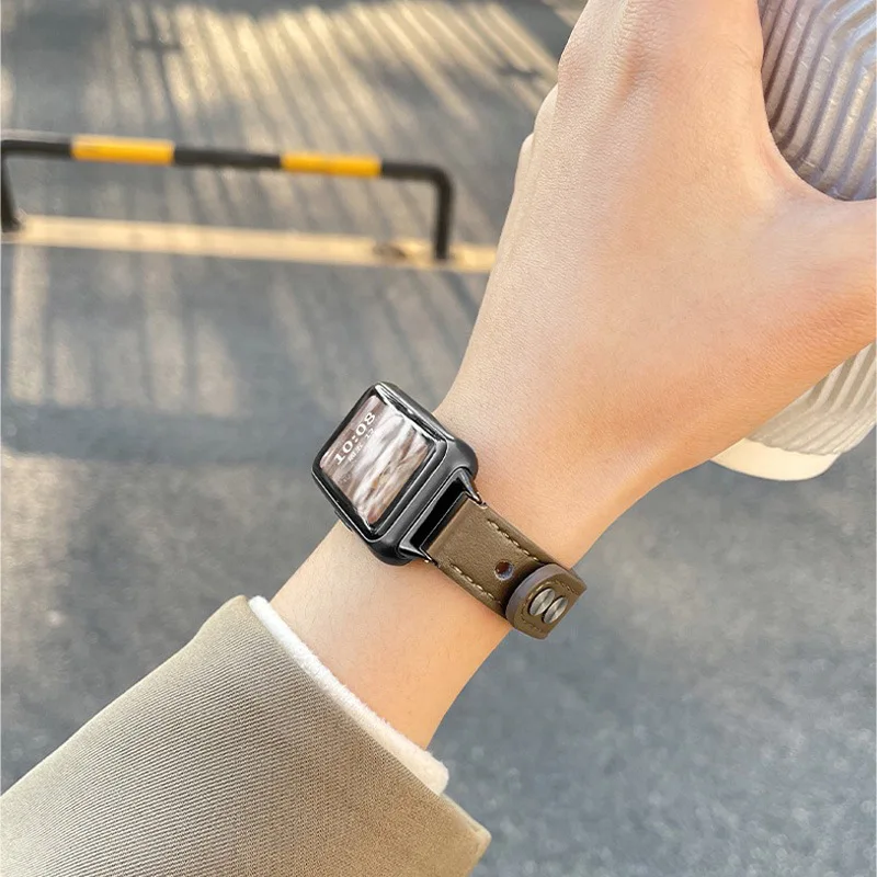 Leather Strap For Huawei band 8/7NFC Correa Bracelet Replacement watchband For Huawei band 6 Pro Sport Strap Women Men Belt