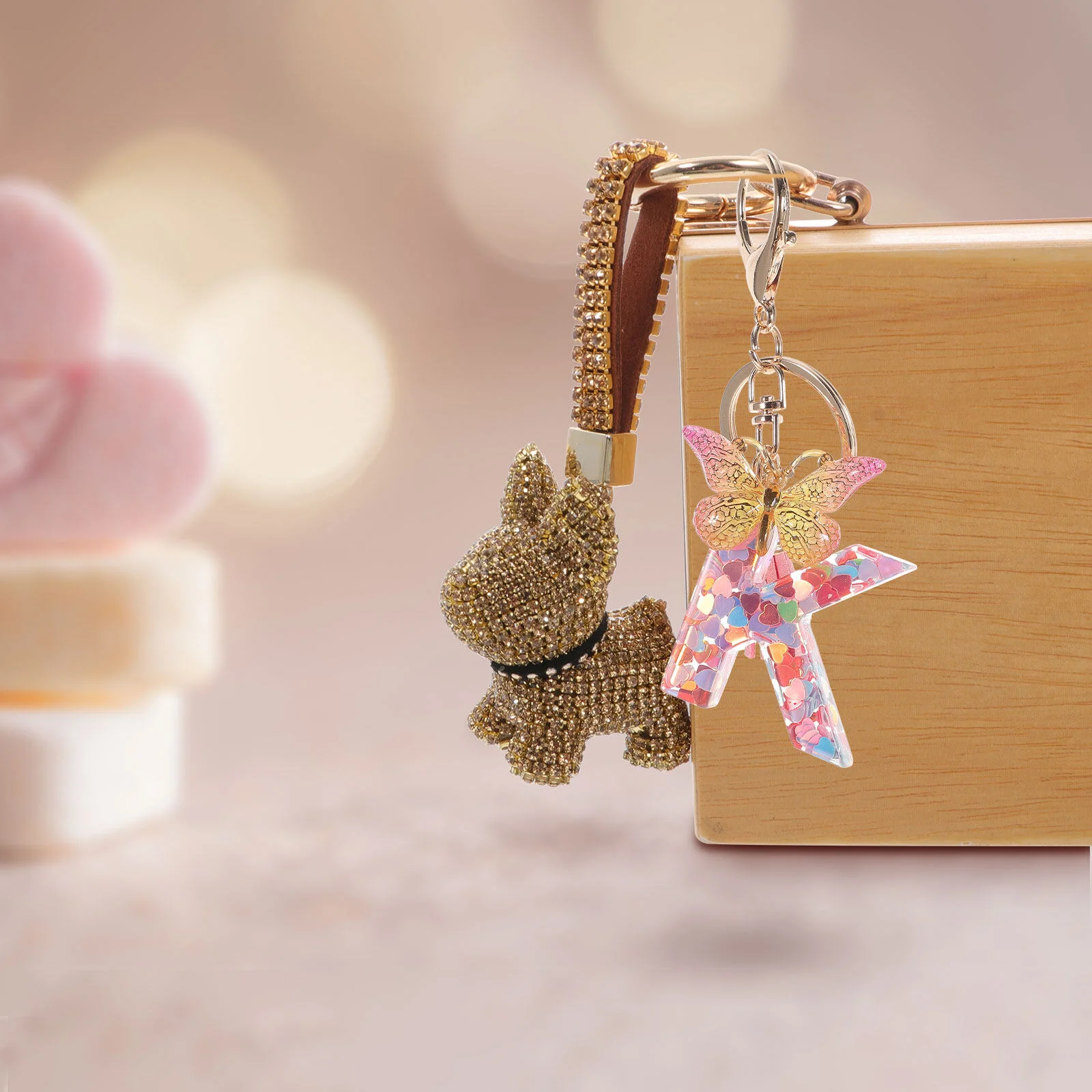 Amulet Baby Shower Gift Bulk Keychains For Women Keychains Bag Charms Aesthetic Hanging Keyring Pendants