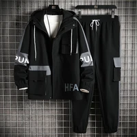 spring and autumn season d05 mens spring and autumn korean version trend new leisure sports jacket suit men