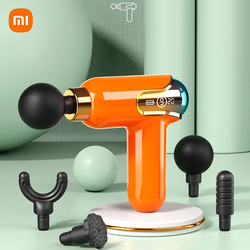 

Xiaomi Mi Fascia Gun LCD Smart Frequency Control MINI Portable Body Massager Electric Neck Massage Relax Mute Brush Motor