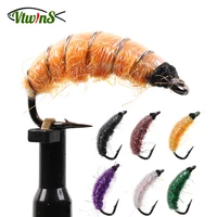 vtwins freshwater shrimp fly scuds bug worm flies cezch nymphs fishing hook trout graylingishing fly fishing lures bait 6