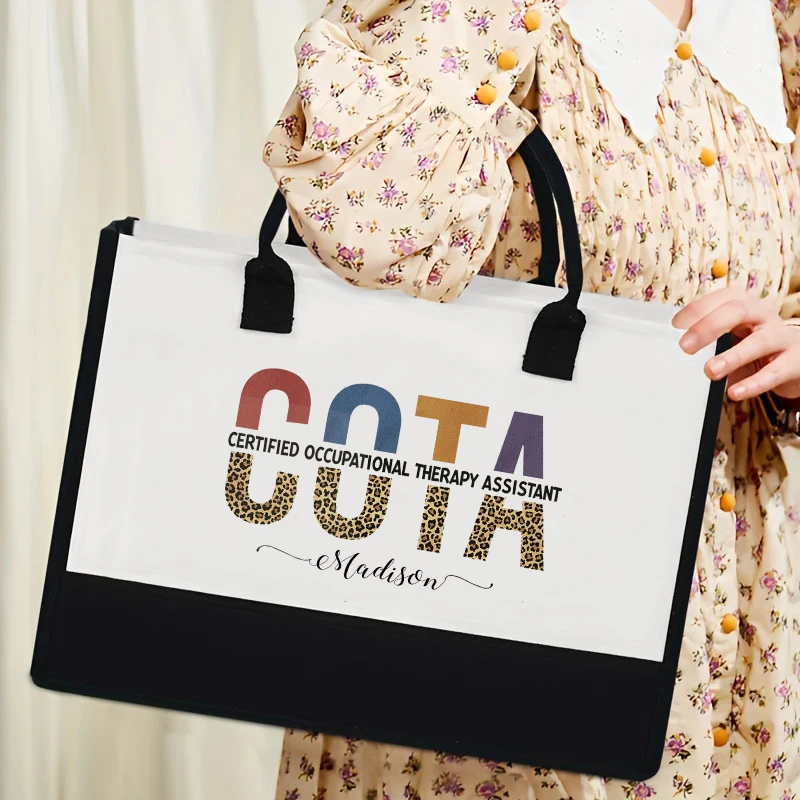 Сертифицированная COTA терапевтический помощник персонализированная сумка-тоут с