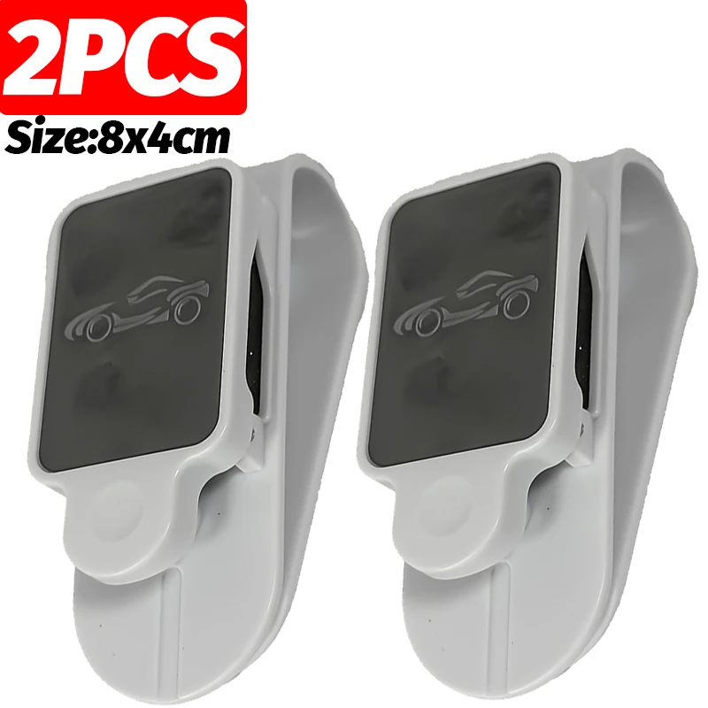 

2 ~ 1 шт. универсальный автомобильный зажим для очков для солнцезащитного козырька, держатель для солнцезащитных очков, вешалка для билетов, авто интерьерный органайзер для хранения, аксессуары