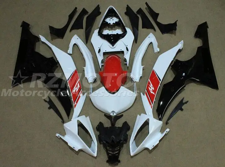 

New ABS Fairings Kit Fit For YAMAHA YZF- R6 2008 2009 2010 2011 2012 2013 2014 2015 2016 08 09 10 11 12 13 14 15 16 Red White