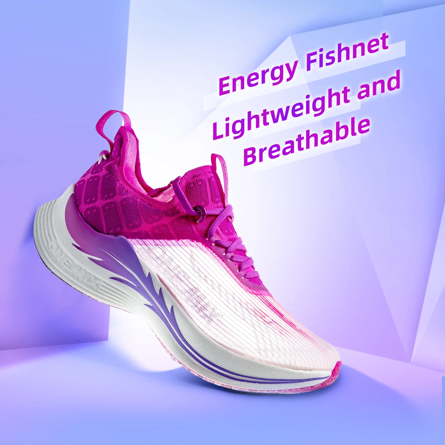 Летние дышащие сетчатые беговые кроссовки Onemix 2022 для женщин и мужчин спортивные