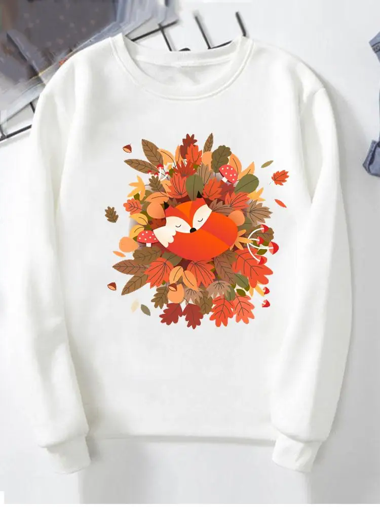 

Women Clothing Wild Animal Trend 90s Graphic Pullovers Female Fashion Hoodies Lady Autumn Spring Winter O-neck Sweatshirts