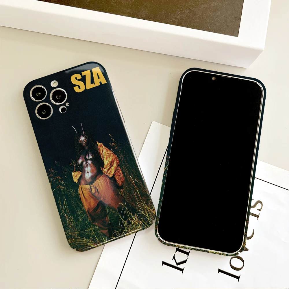 Чехол для телефона Pop Singer SZA iPhone 16 15 14 13 12 11 Plus Pro Max Mini глянцевый HD твердый чехол