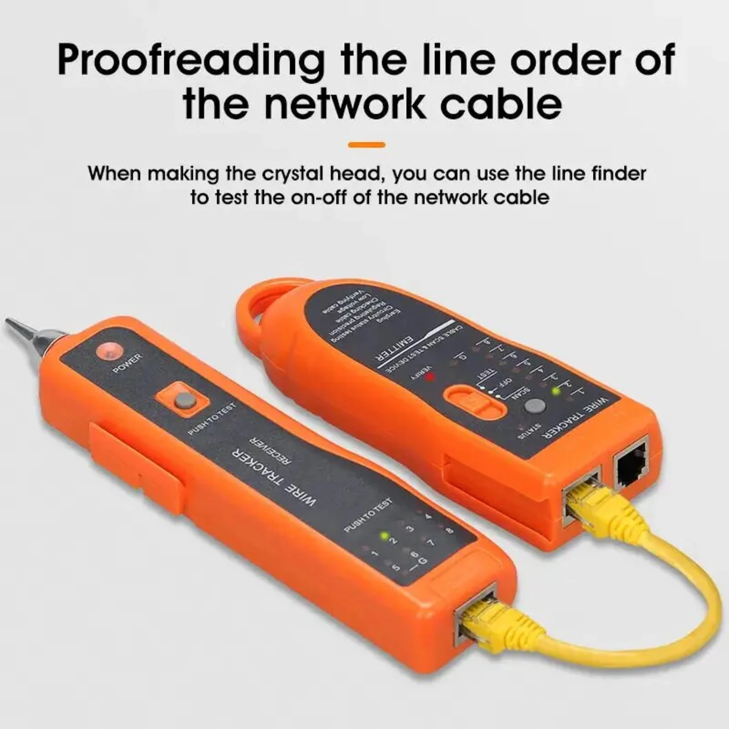 Тестер сетевого кабеля локальной сети Cat5 Cat6 RJ11 RJ45 UTP STP детектор линии поиск
