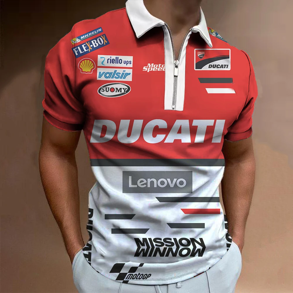 Летняя футболка для езды на мотоцикле Ducati |