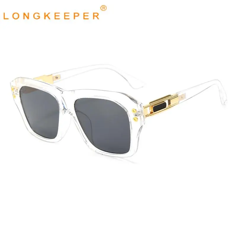 

Long Keeper Y2K New Fashion Square Sunglasses Women 2023 Tr Large Frame Oversized Metal Men's Bicycles Designer Glasses Uv400