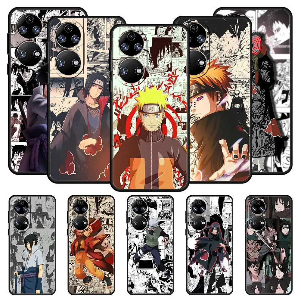 

Naruto Uzumaki Sasuke Akatsuki Case For Huawei P30 Lite Y6p Y9s Y7a P50 Pro P20 P40 Lite E P Smart Z 2021 Y6 Y7 Y9 2019 Cover