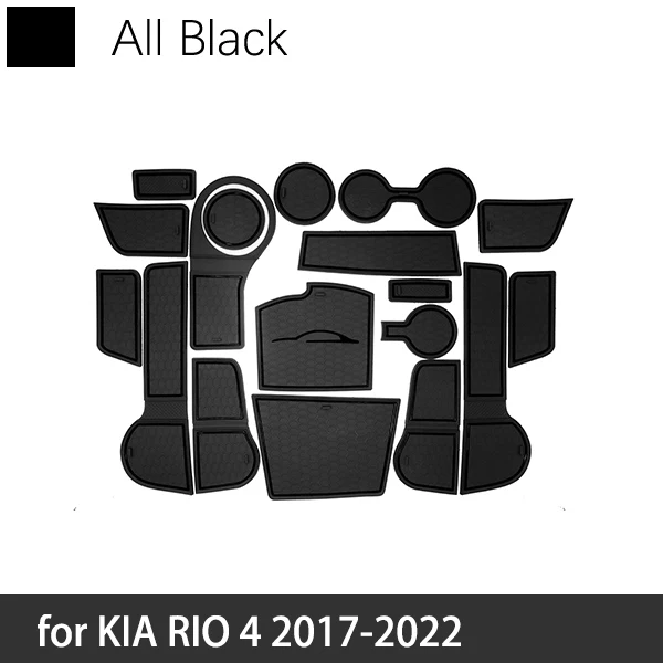 

Противоскользящая резиновая насадка на дверь для Kia Rio 4 K2 KX Cross, русская версия 2017 ~ 2022 2018 2019, аксессуары для автомобиля
