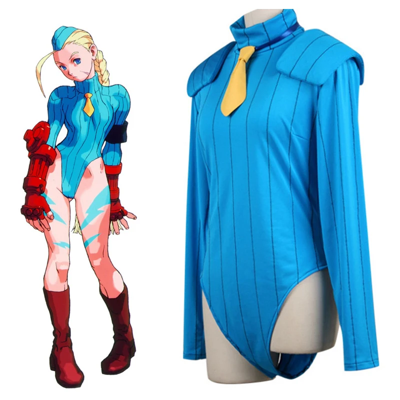 

Street Fighter Cammy White Cosplay Costume Jumpsuit Game Role Play Uniform Accessories Halloween Christmas Carnival Full Set