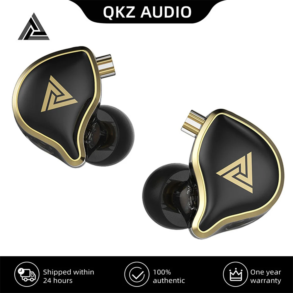 

QKZ ZXD Earphones Dynamic HIFI Bass Earbuds In Ear Monitor Headphones Sport Detachable Noise Cancelling Headset Black