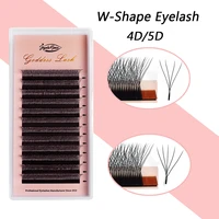 goddess 4d 5d w style flower lash premade volume fans eyelash extension natural soft light lash 5d w shaped lashes