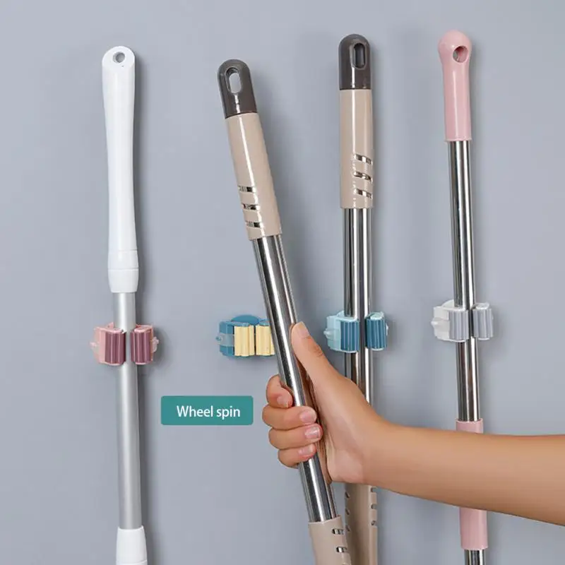 

Bathroom Adhesive Multi-Purpose Hooks Wall Mounted Mop Organizer Holder RackBrush Broom Hanger Hook Kitchen Strong Hooks
