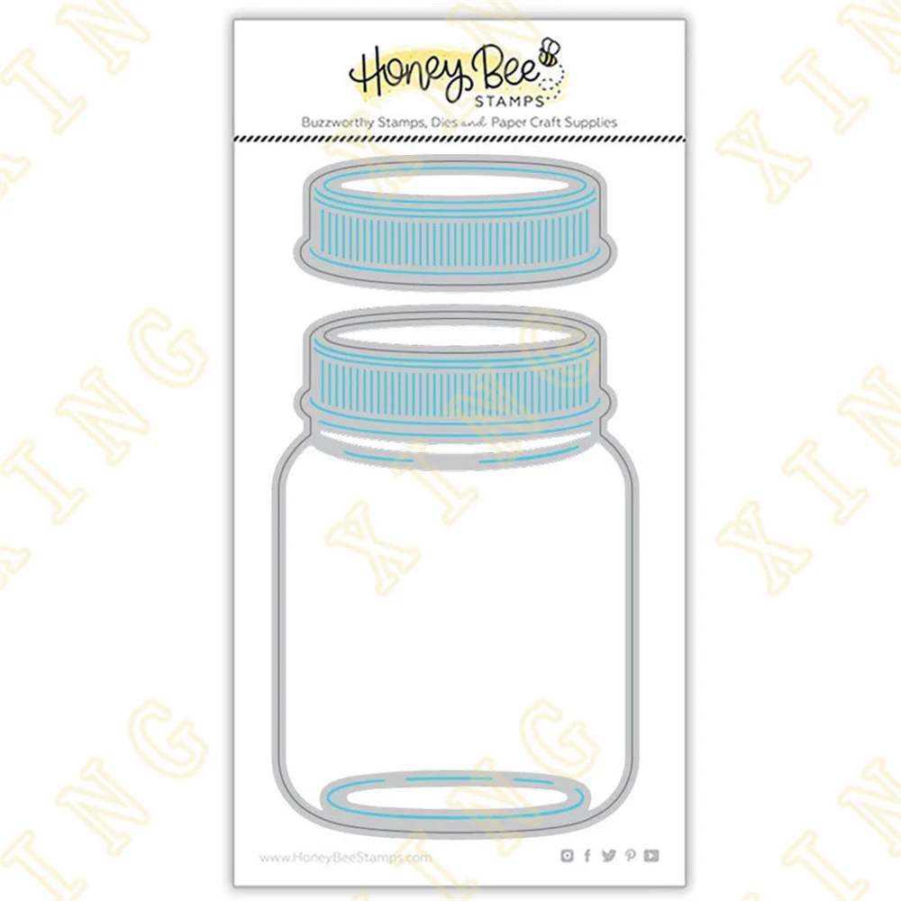 

Mason Jar Vase New Metal Cutting Dies Scrapbook Diary Decoration Stencil Embossing Template Diy Greeting Card Handmade