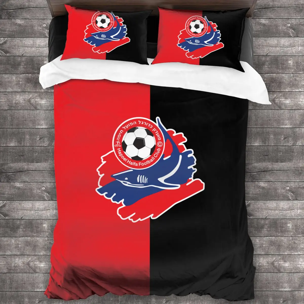 

Israel Hapoel Haifa FC Bedding Set Duvet Cover Pillowcases Comforter Bedding Sets Bedclothes duvetcover set