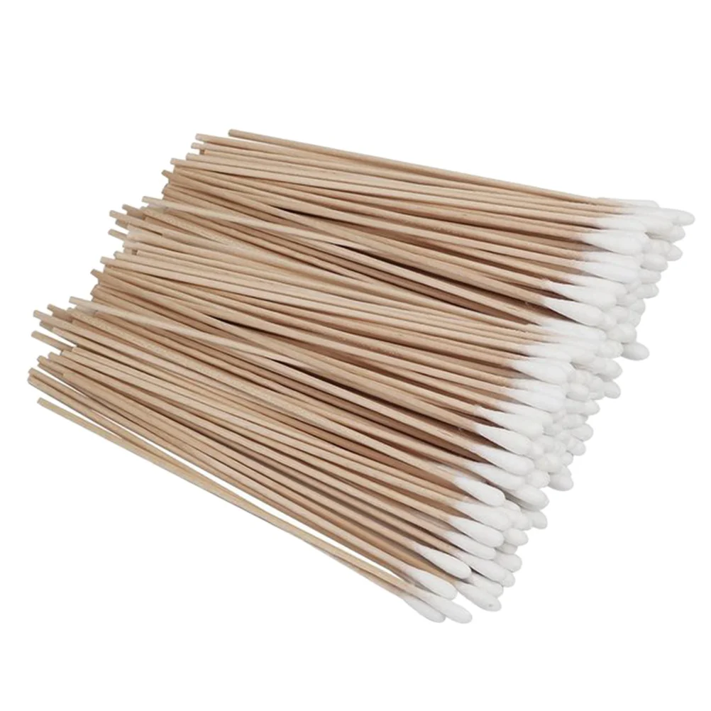 

Cotton Swabs Stick Cleaning Makeup Single Natural Friendly Sticks Applicators Applicator Oil Tipped Handles Wooden Wood Swab Tip