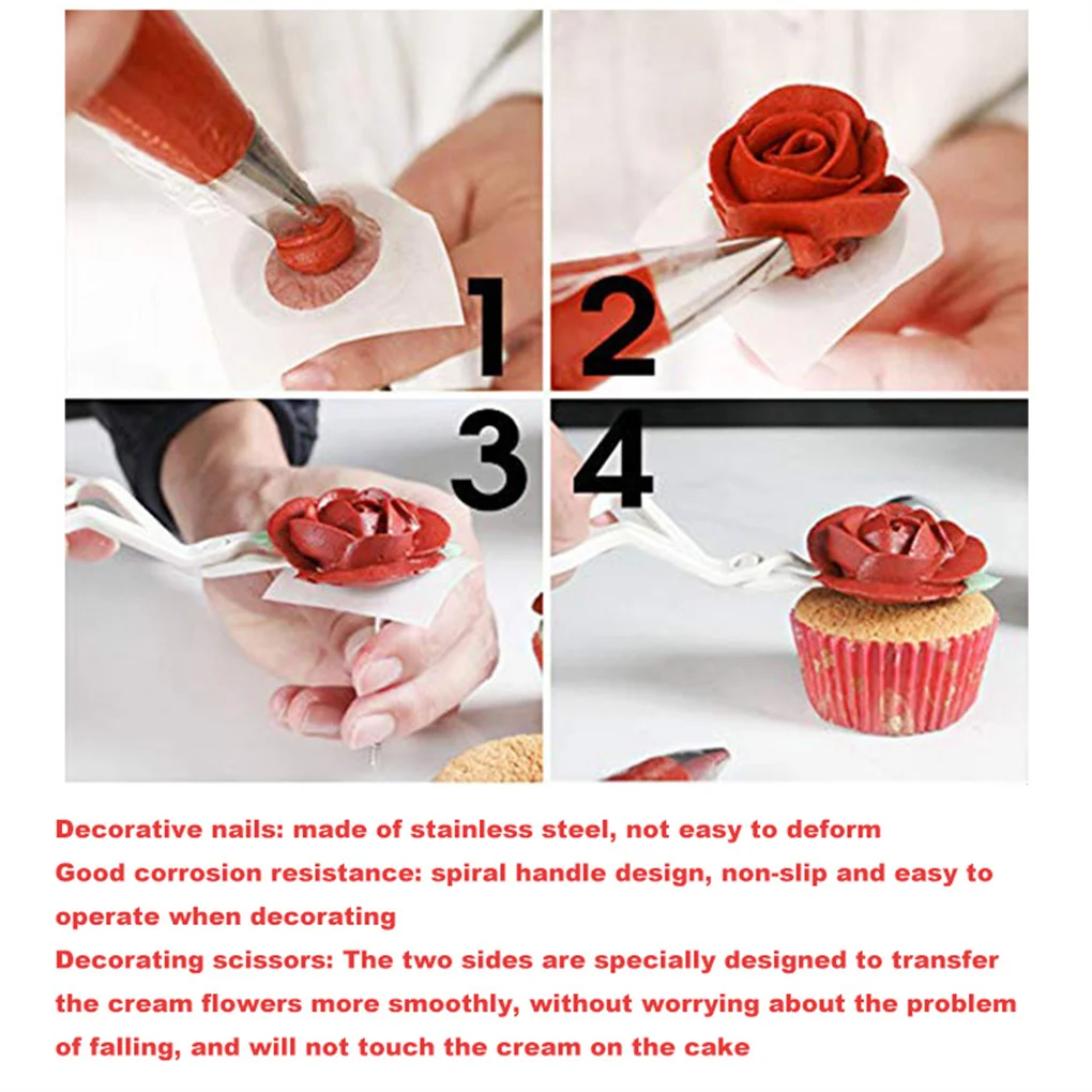 

10 Pieces/set Portable Icing Bags Nozzles Wedding Cake Decorating Kit Cupcake Mousse Fondant Pastry DIY Baking Gadgets