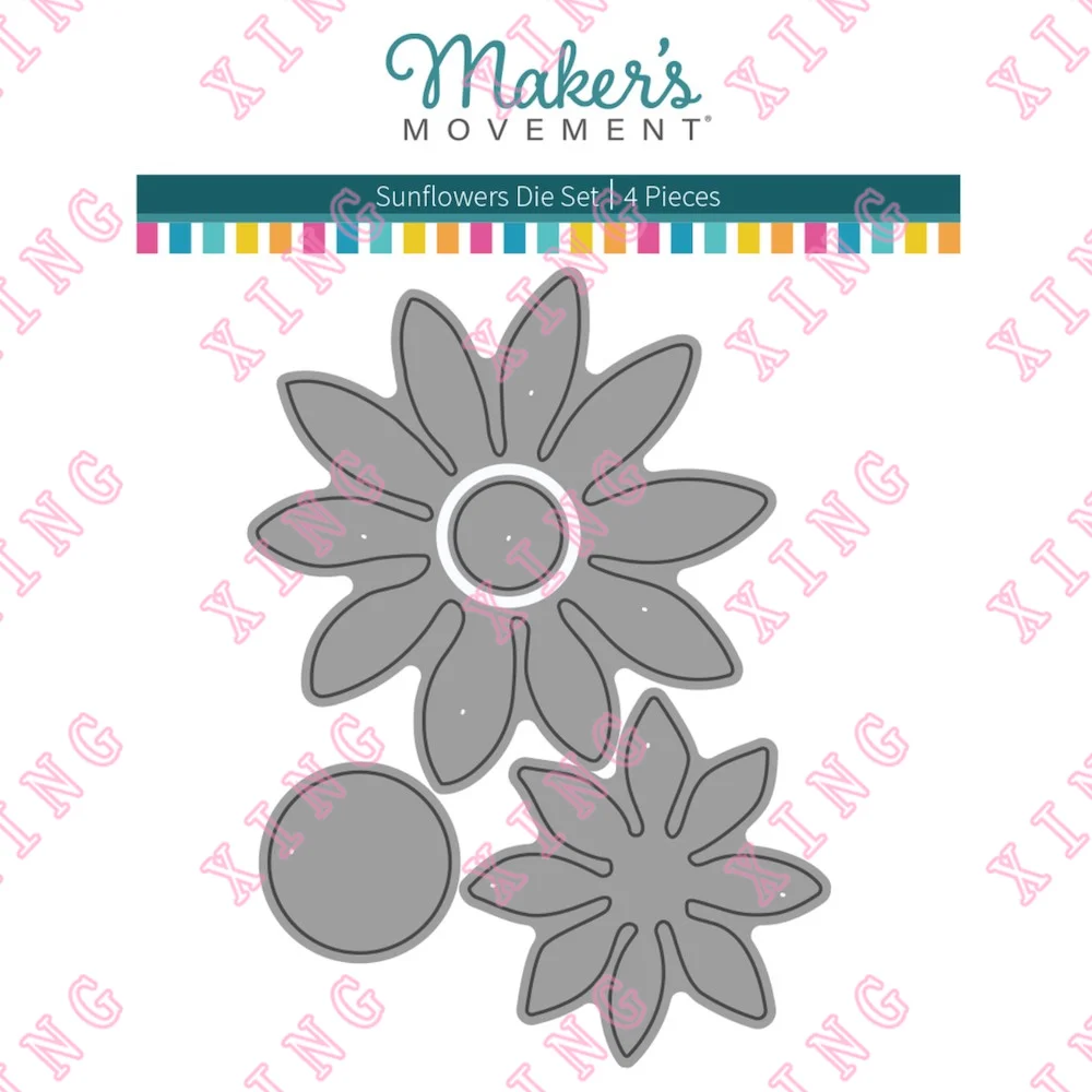 

2022 Sunflower Die Set Metal Cutting Dies Scrapbook Diary Decoration Embossing Template Diy Greeting Card Handmade Craft Stencil