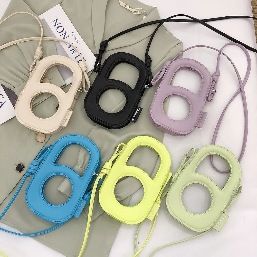 

Solid Color Crossbody Bag Mini PU Leather Shoulder Messenger Handbag for Girls Ladies Outdoor Traveling Shopping