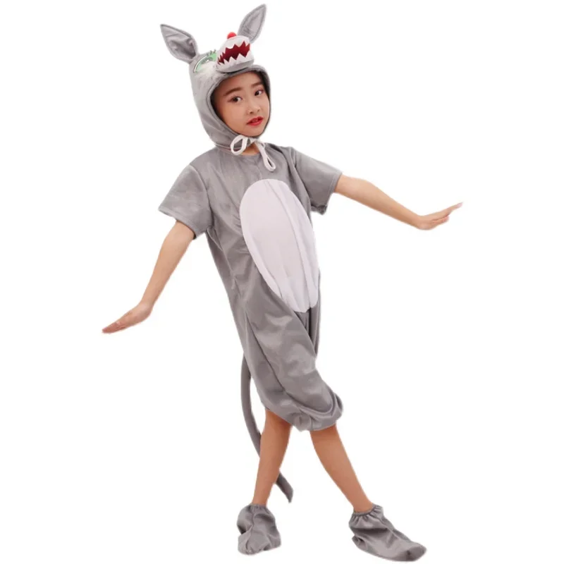 Новый костюм для выступления с животными Детский большим Серым Волком