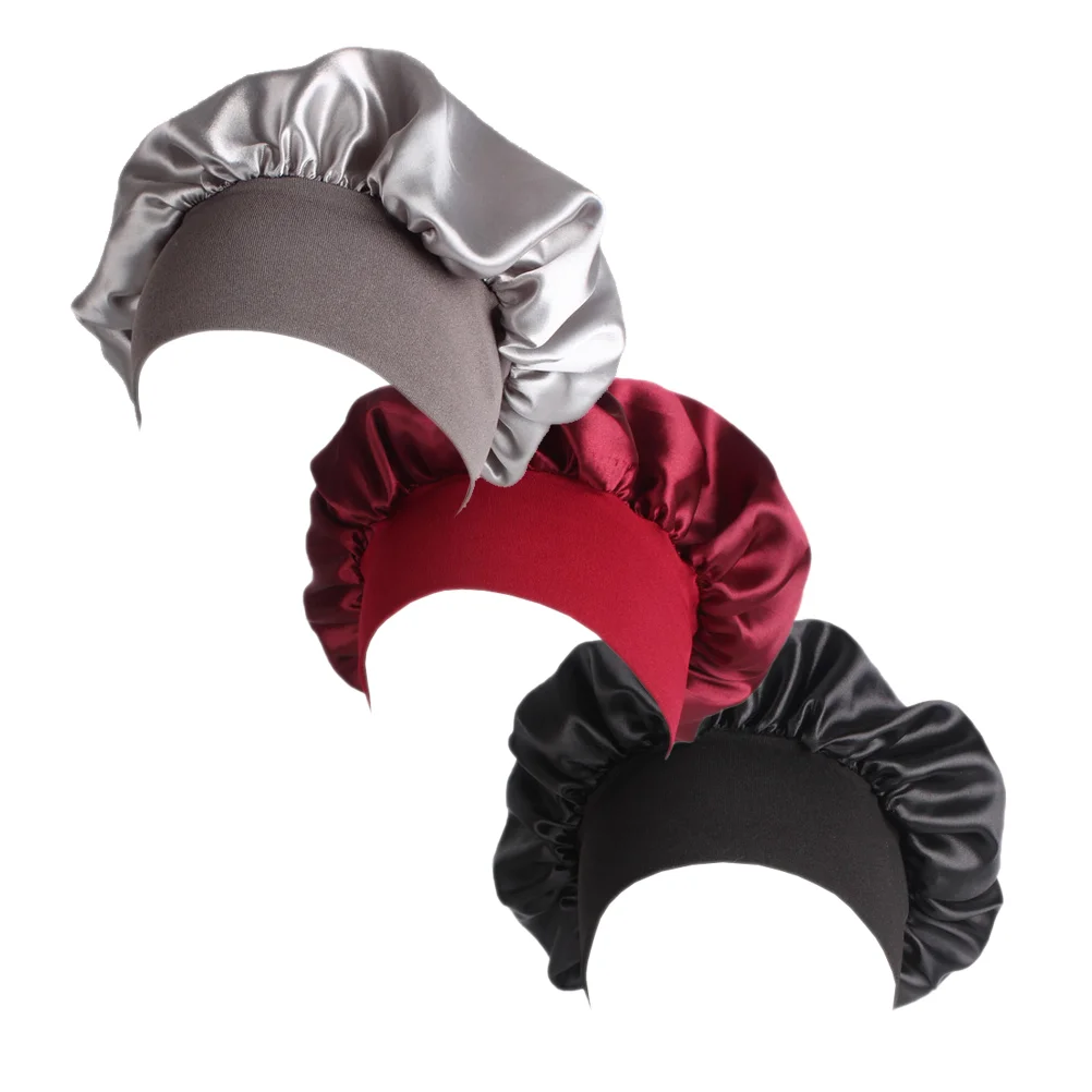 

Sleeping Hair Washloss Fabric Hand Satin Bathingmaking Headband Face Daily Use Nets Night Soft Knottingbonnetbreaking