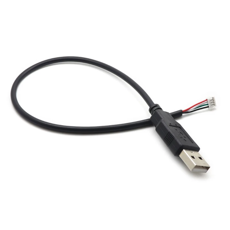 Hochwertiger Kupferkern PH2.0-Buchse auf USB 2.0-Stecker auf 4-poliges Datenkabel, hohe Übertragung, 30 cm/12 Zoll, PVC + Messing – Detail 5