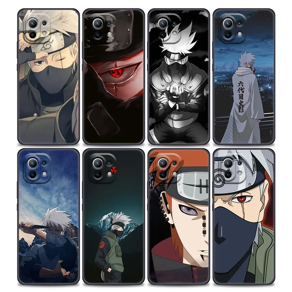 

Naruto Hatake Kakashi Phone Case For Xiaomi Mi 11 11T 11X Pro Lite NE 5G 12 POCO X3 F3 M3 M4 NFC Pro Soft Cover Pain Anime funda