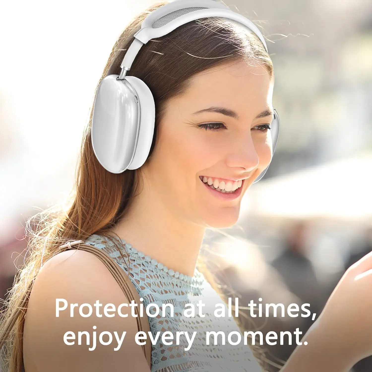 Мягкий противоударный чехол с защитой от царапин для AirPods Max ТПУ беспроводной