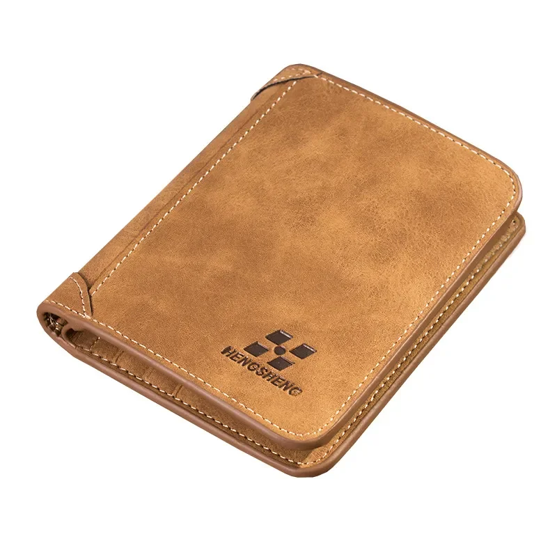 Leather Wallet Credit Card Holder Clutch Coin Purse Luxury Brand Wallet Frosted Short Wallets 2022 Men Wallet Coin Pocket