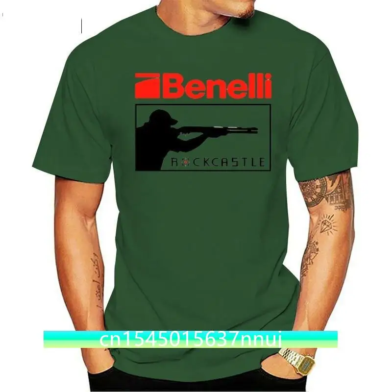 

Benelli Gun Firearms Logo Men'S T-Shirt Black And White B Festive Tee Shirt