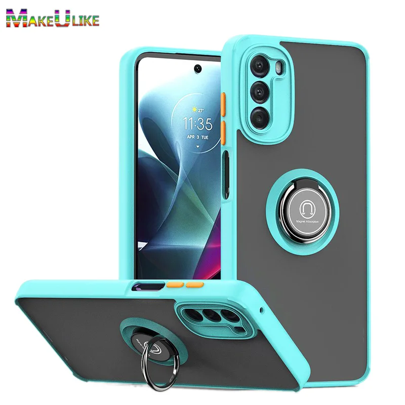 

Case for Moto G 5g 2022 Case Ring Translucent Acrylic Shockproof Hard Phone Cover for Motorola Moto G Stylus 2022 5G Case
