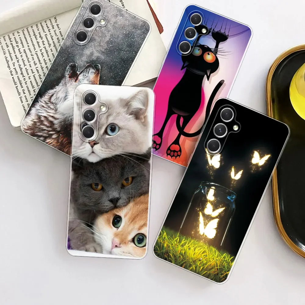 Прозрачный мягкий силиконовый чехол из ТПУ для Samsung M34 M14