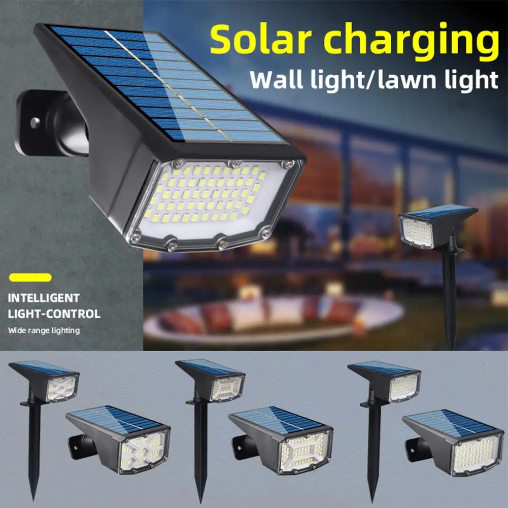 

2pcs Outdoor Solar Spotlight Solar Landscape Spotlight IP65 Waterproof Wall Light For Walkway Courtyard Garden Driveway