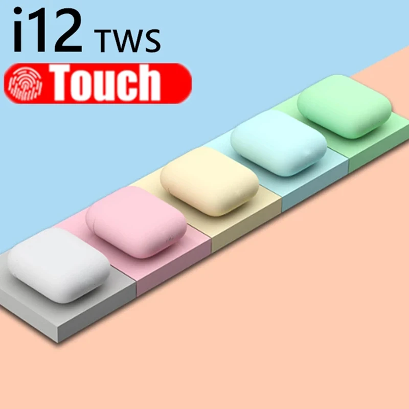 

Tws-стереонаушники i12 с поддержкой Bluetooth 5,0 и зарядным футляром