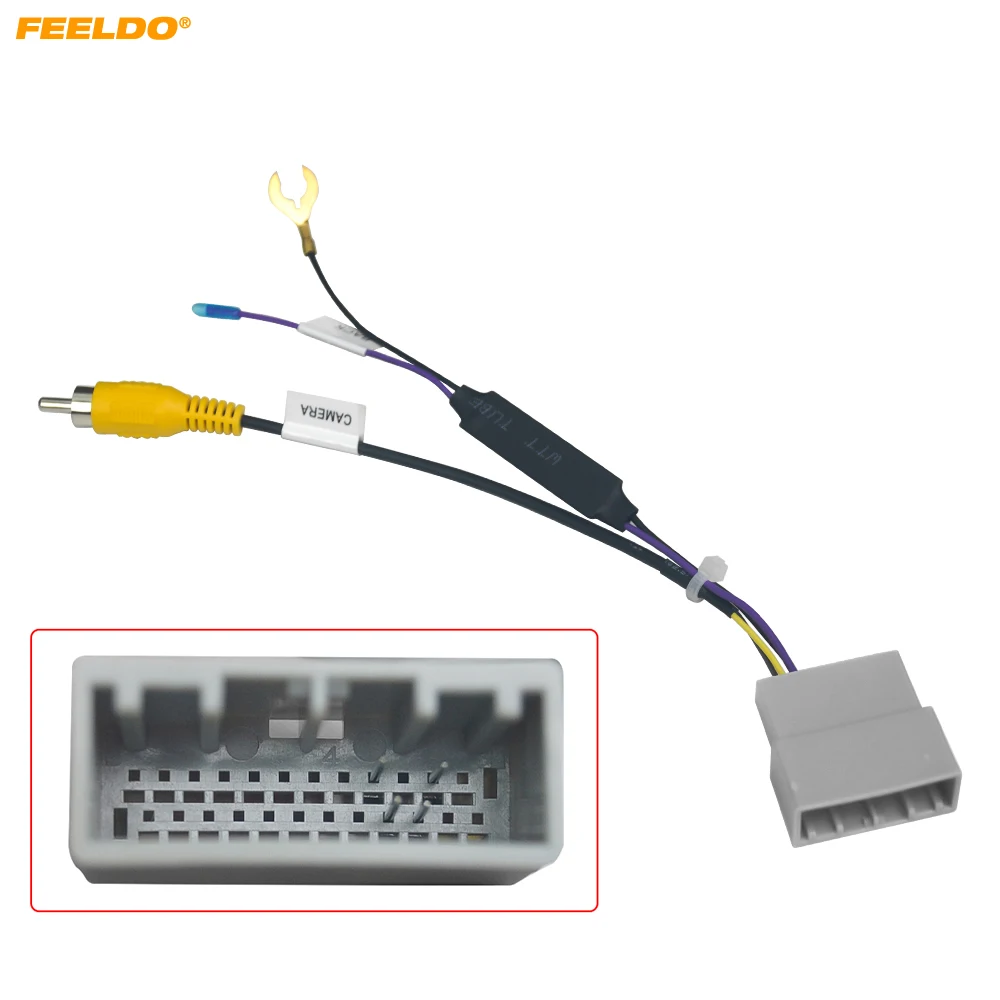 

FEELDO Автомобильная задняя камера заднего вида, адаптер проводки для Honda CRV (15-17)/подходит (2014+) # HQ7456