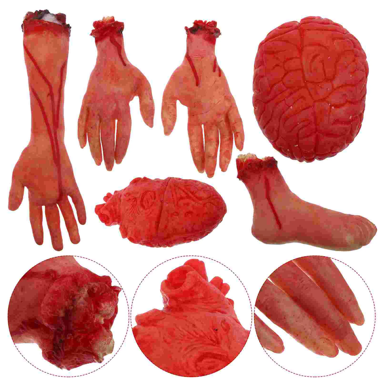 

Bloody Body Parts Hand Decorations Fake Props Prop Scary Human House Broken Haunted Severed Hands Zombiebones Arm Decoration